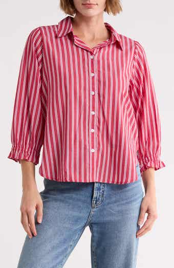 Sunset Striped Button Down Shirt