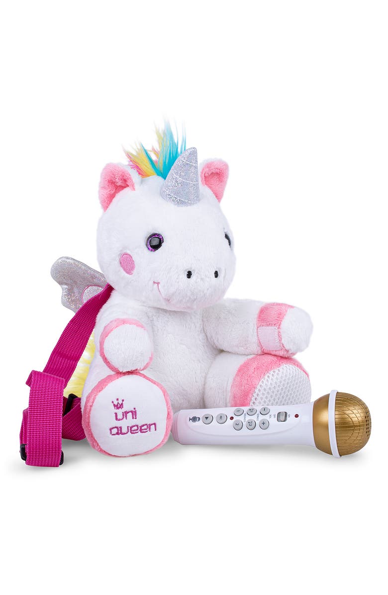 Singing Machine Plush Unicorn Toy with Sing Along Microphone, Alternate, color,