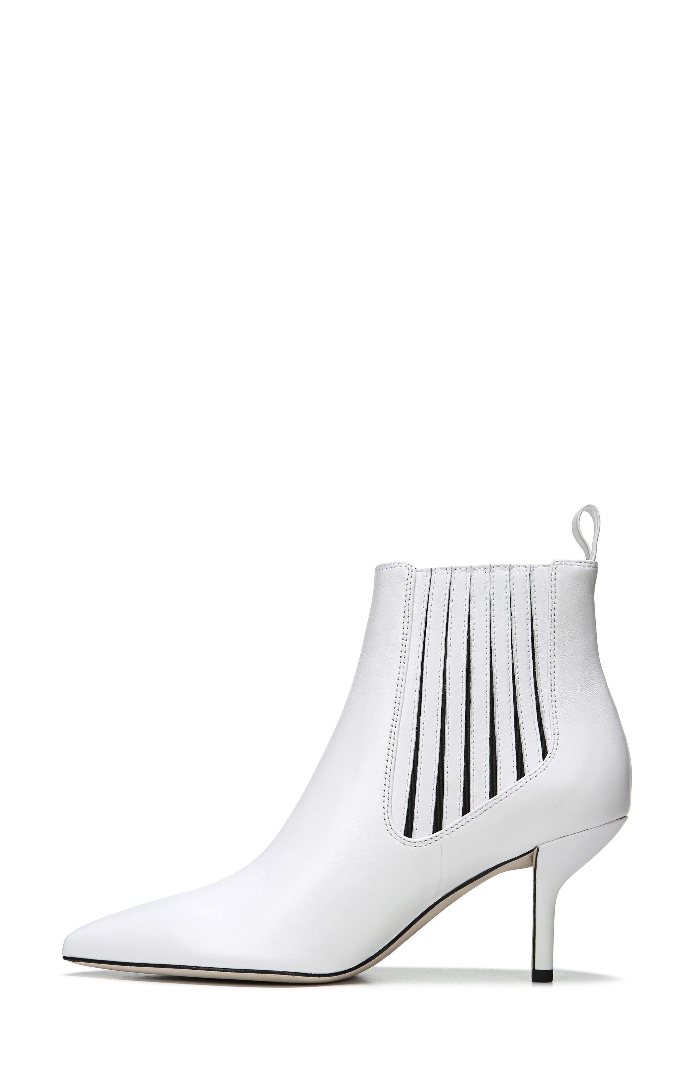 Diane von Furstenberg Mollo Chelsea Bootie, Alternate, color, Ivory Leather