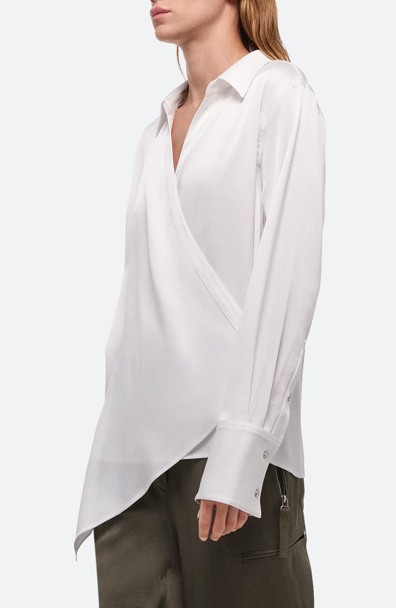 Helmut Lang Relax Faux Wrap Shirt, Alternate, color,