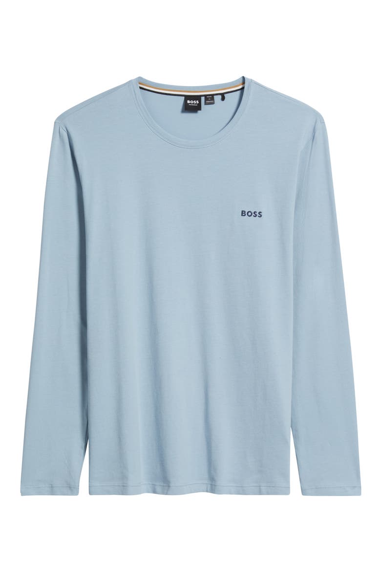 Mix Match Long Sleeve Stretch Modal Pajama T-Shirt, Alternate, color, OPEN BLUE