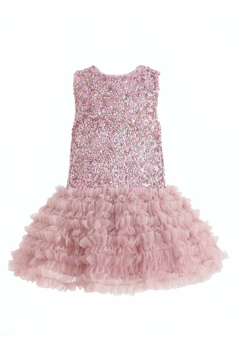 Sequin & Tulle Party Dress, Main, color, Pink