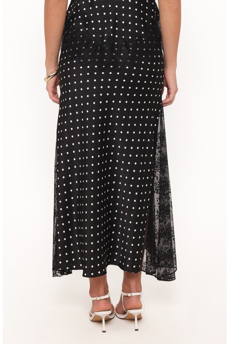 Ailbhe Lace Skirt, Alternate, color, BLACK POLKA DOT