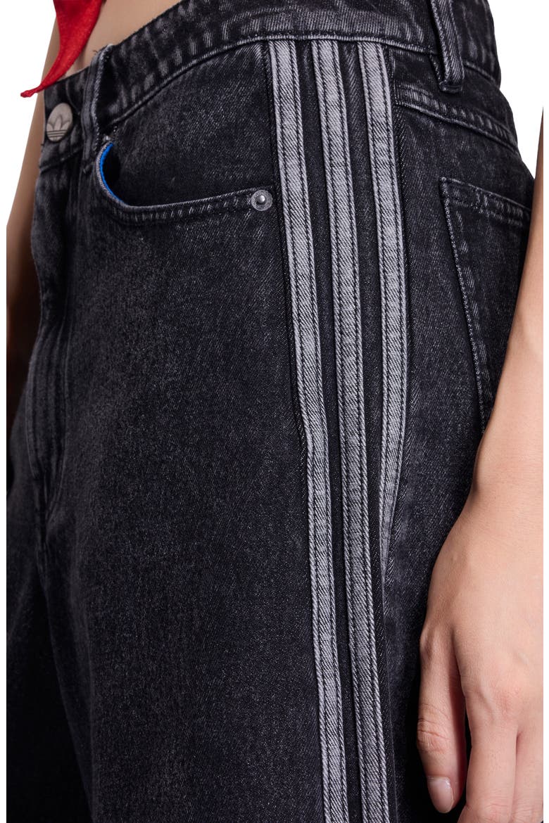 Firebird Oversize Denim Jorts, Alternate, color, TRUE BLACK DENIM
