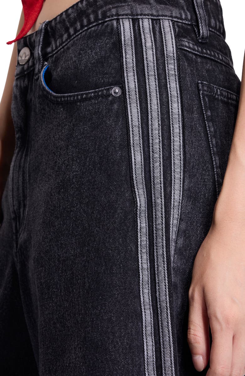 adidas Originals Firebird Oversize Denim Jorts, Alternate, color, 