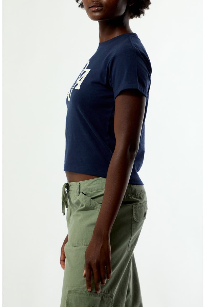 LA Relaxed Cotton T-Shirt, Alternate, color, NAVY