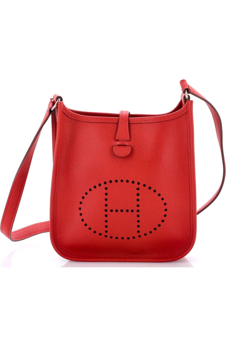 Pre-Owned Hermes Long Strap Evelyne Bag Epsom TPM, Main, color, Vermillon