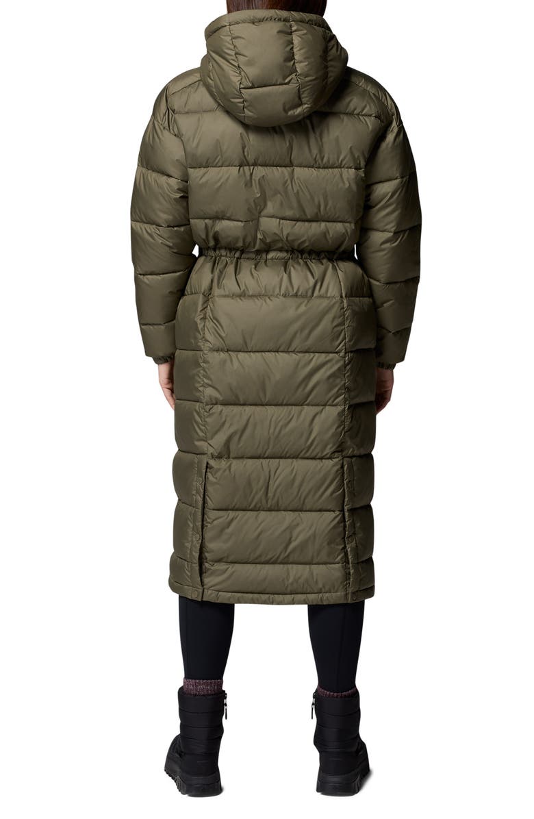 Columbia Pike Lake III Water Repellent Insulated Recycled Polyester Puffer Coat, Alternate, color, Stone Green