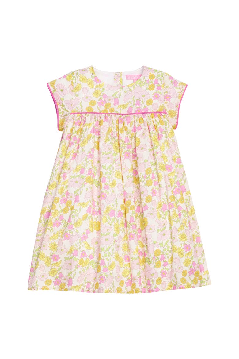 Kids' Floral Charlotte Dress, Main, color, Bedford Buttercup
