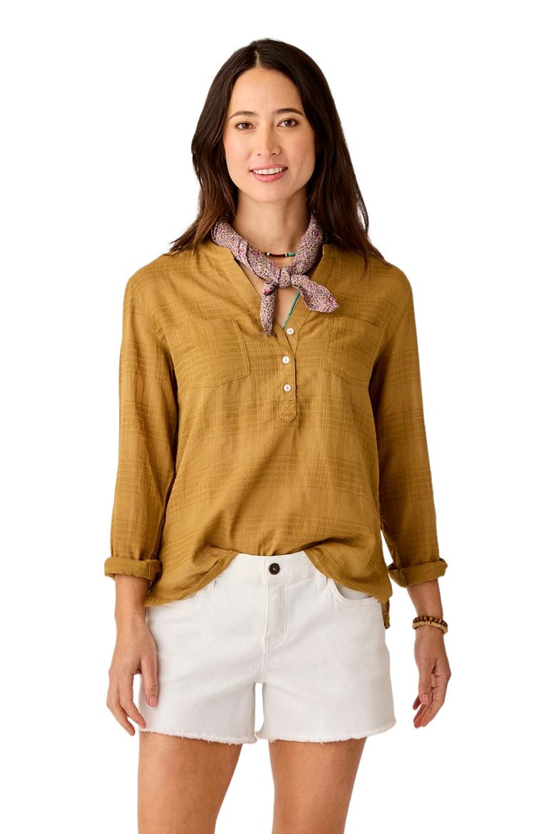 Dylan Textured Shirt, Main, color, Golden