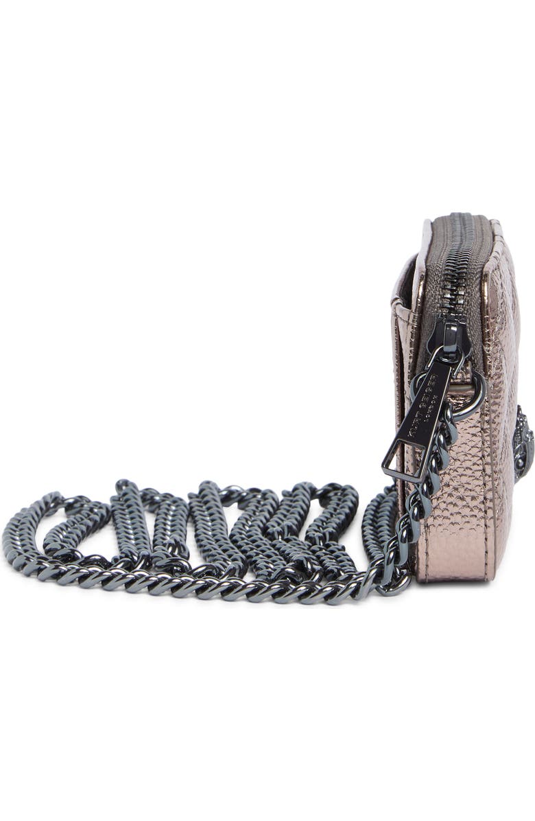 Kurt Geiger London Micro Kensington Quilted Camera Bag, Alternate, color, Gunmetal