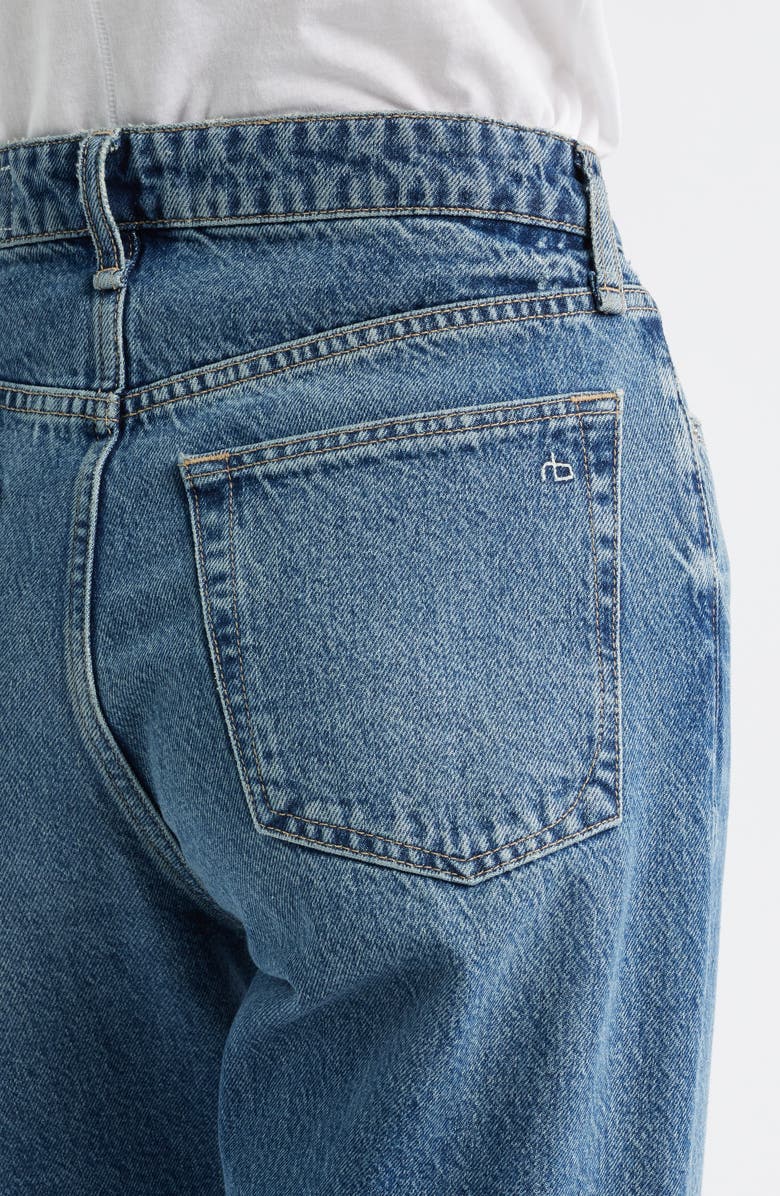 rag & bone Logan Mid Rise Wide Leg Jeans, Alternate, color, Echo