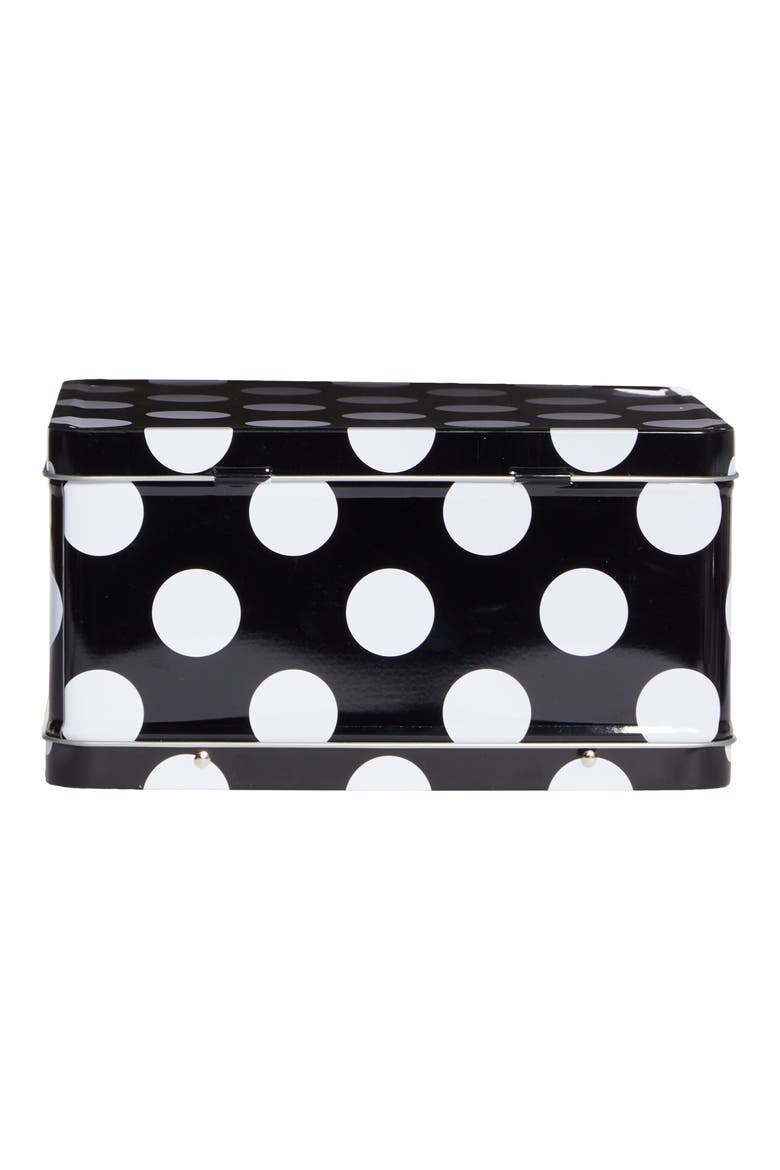 Polka Dot Top Handle Bag, Alternate, color, BLACK