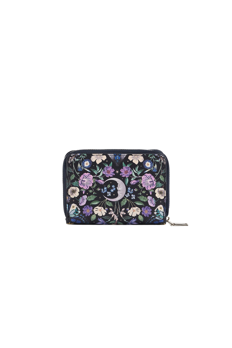 Selene Print Small Wallet, Alternate, color, Navy
