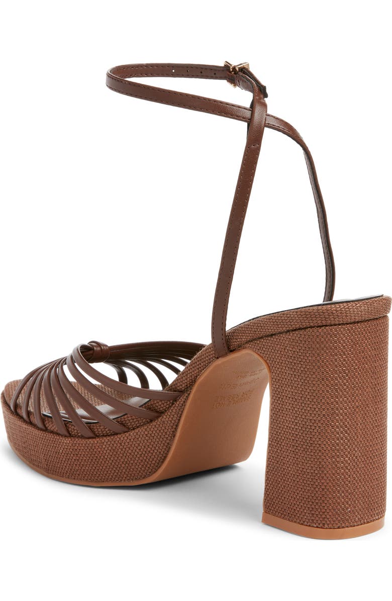 Open Edit Emily Ankle Strap Platform Sandal, Alternate, color, Brown Chocolate