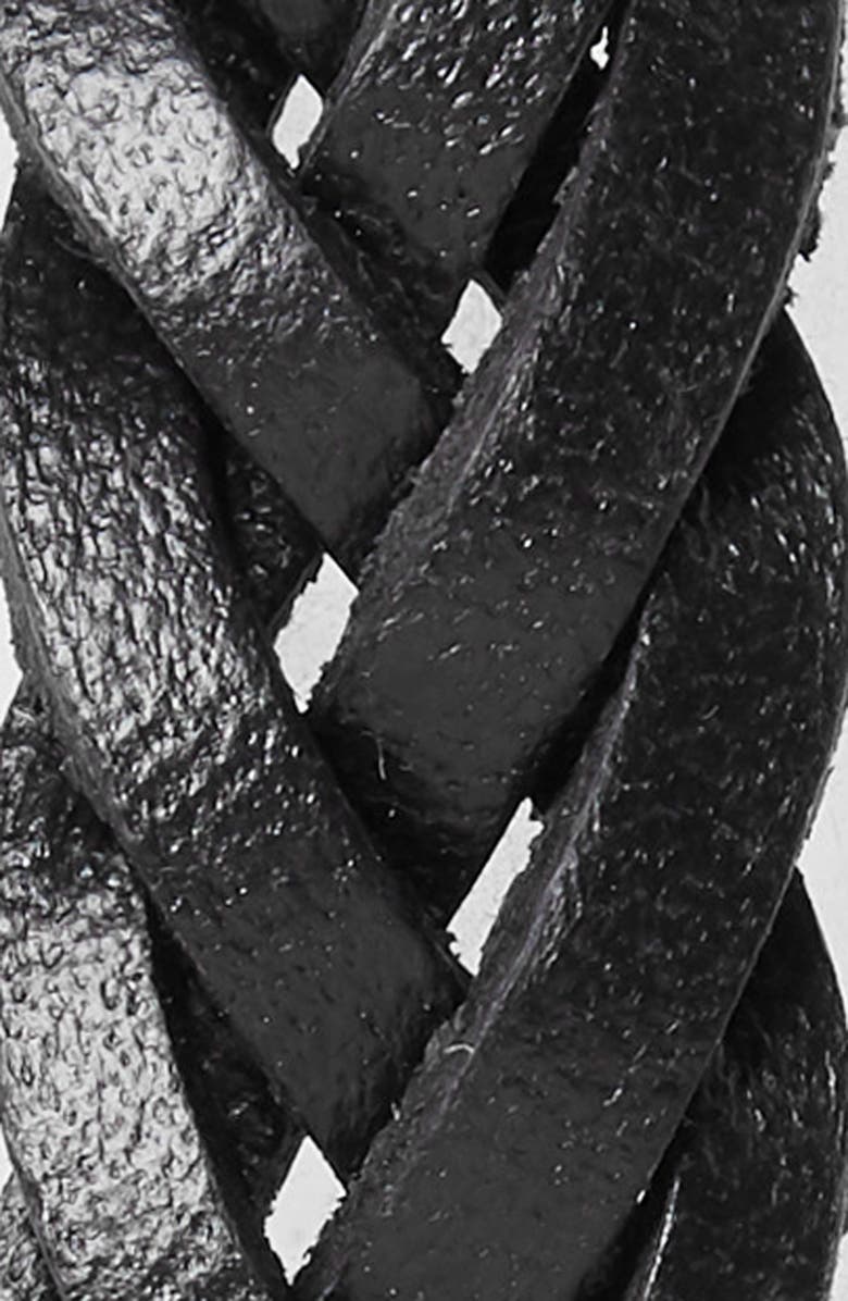 Treasure & Bond Skinny Braided Leather Belt, Alternate, color,