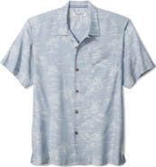 Tommy Bahama Coastal Ease Palm Visions Jacquard IslandZone® Short Sleeve Button-Up Shirt