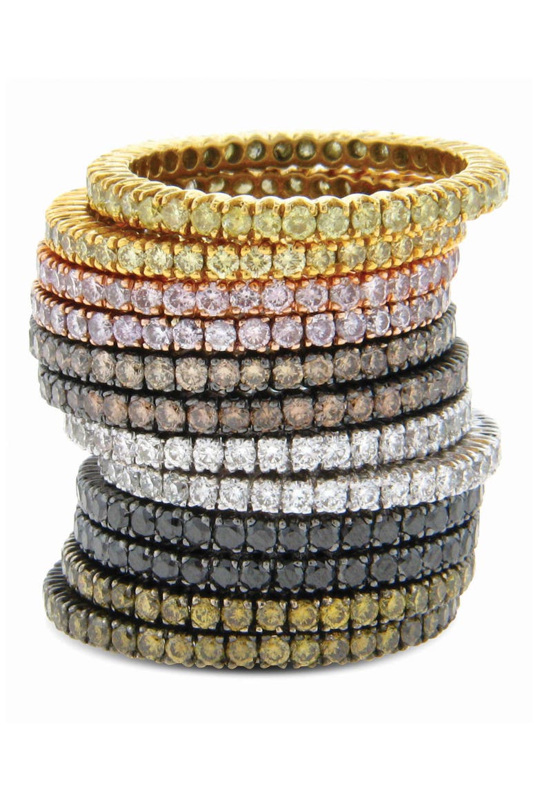 Prong Set Diamond Eternity Band, Alternate, color, GOLD/ DIAMOND