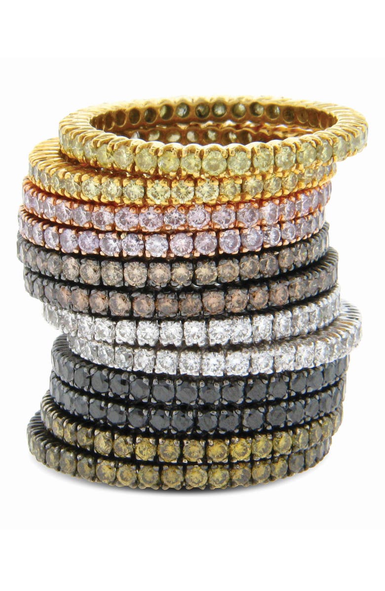 Sethi Couture Prong Set Diamond Eternity Band, Alternate, color, Black Rhodium/ Diamond