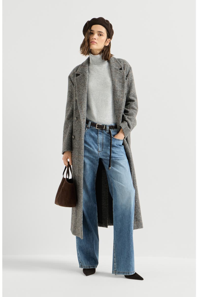 Lightweight denim contemporary loose trousers, Alternate, color, Denim