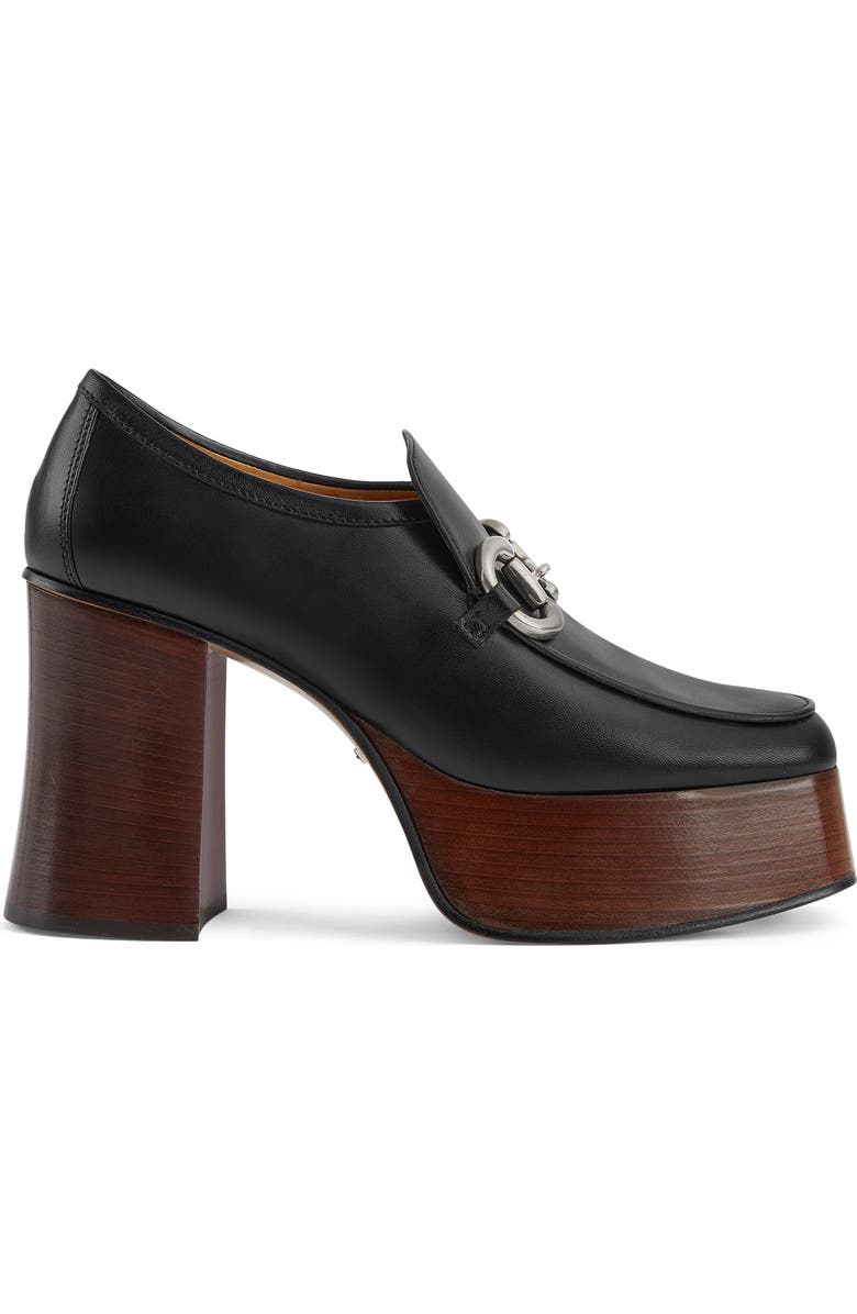 Gucci Horsebit Platform Loafer, Alternate, color,