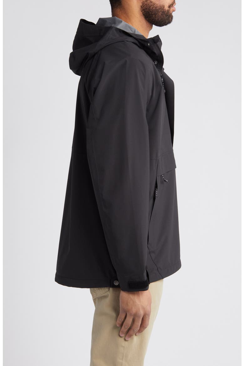Vardag Water Repellent Anorak, Alternate, color, BLACK