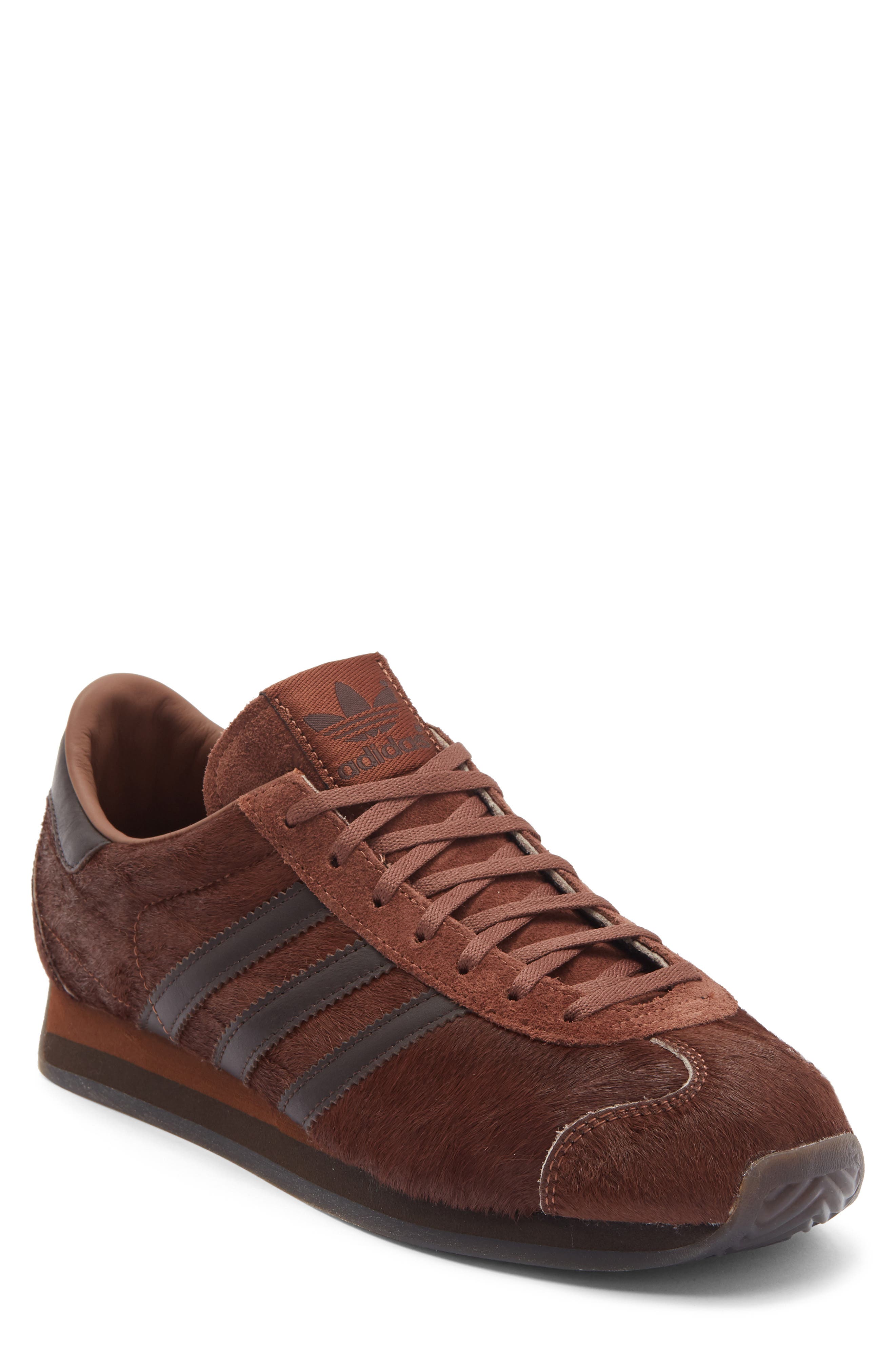 adidas Country Japan Shoe, Main, color, Brown/Dark Brown/Gold Metallic