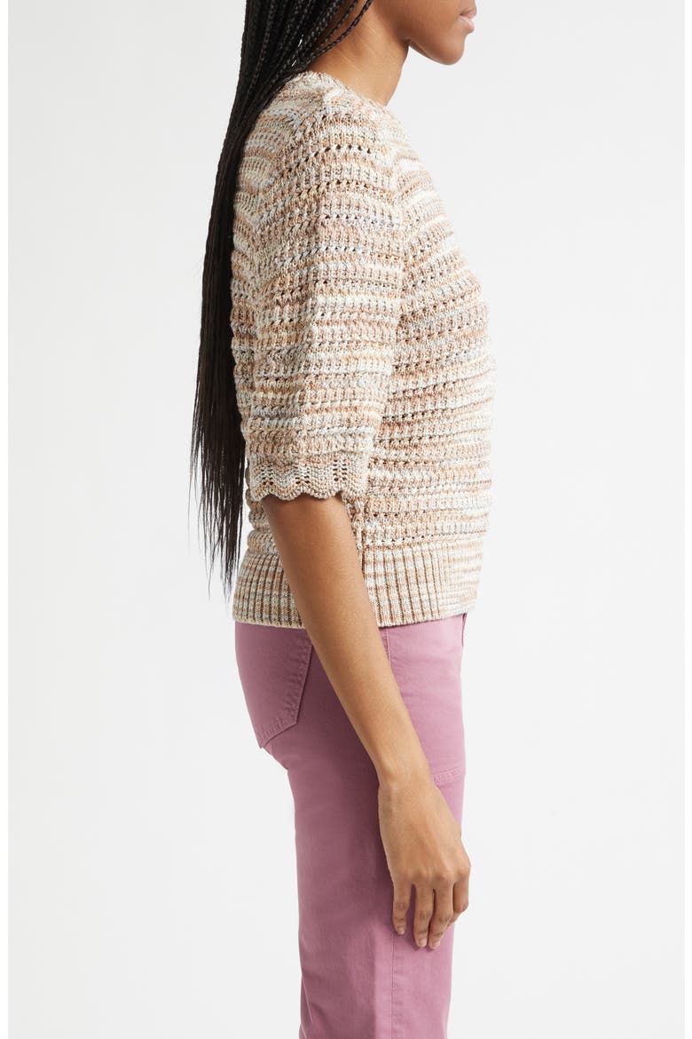 Merivale Metallic Cotton Blend Sweater, Alternate, color, BEIGE MULTI