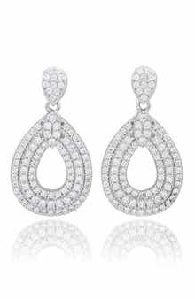 SUZY LEVIAN Cubic Zirconia Teardrop Earrings