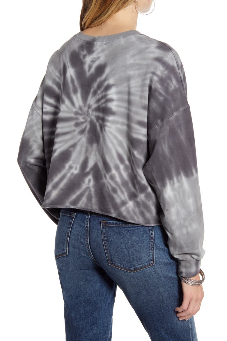 Tie Dye Sweatshirt, Alternate, color, NAVY- BLUE TIE DYE COMBO