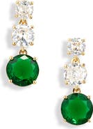 Nadri Cubic Zirconia Triple Drop Earrings