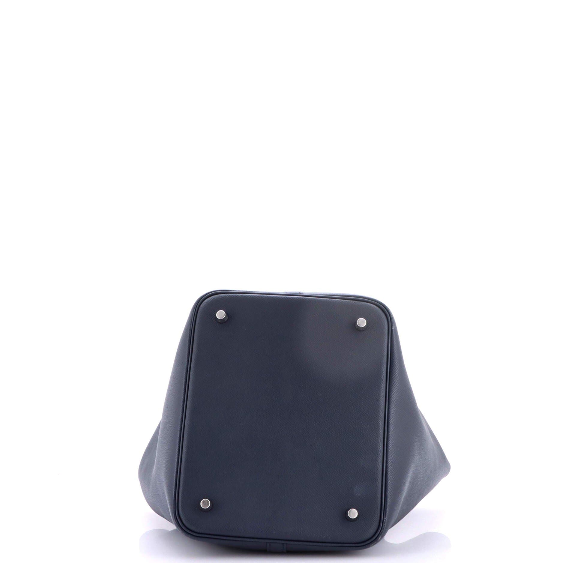 Picotin Lock Bag Tressage Epsom MM, Alternate, color, Blue