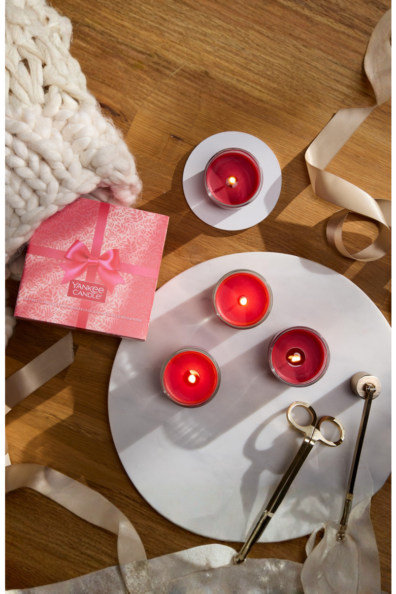 EveryDay Scented Votive Candle Gift Set - Sparkling Cinnamon, Red Apple Wreath, 1.3 oz, Alternate, color, Multicolored