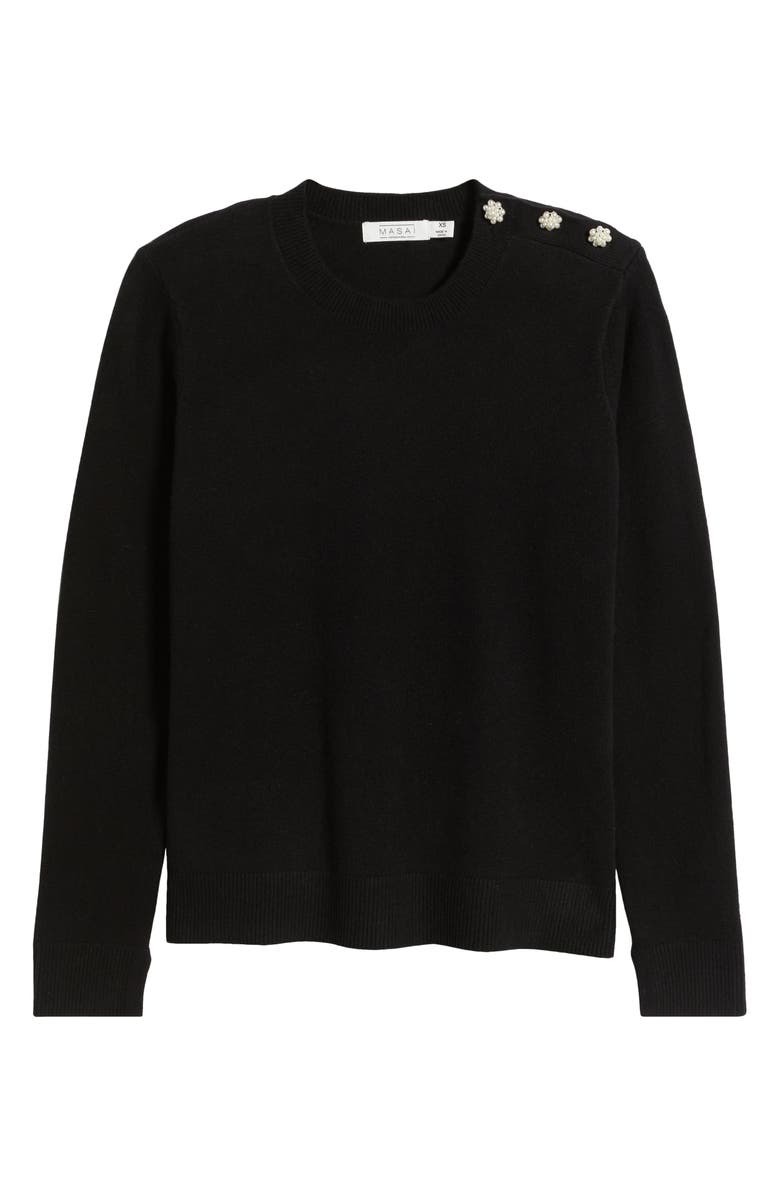 Masai Copenhagen Filiziana Button Shoulder Sweater, Alternate, color, 