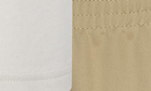 Nike Kids' Futura Performance Graphic T-shirt & Shorts Set In Parachute Beige