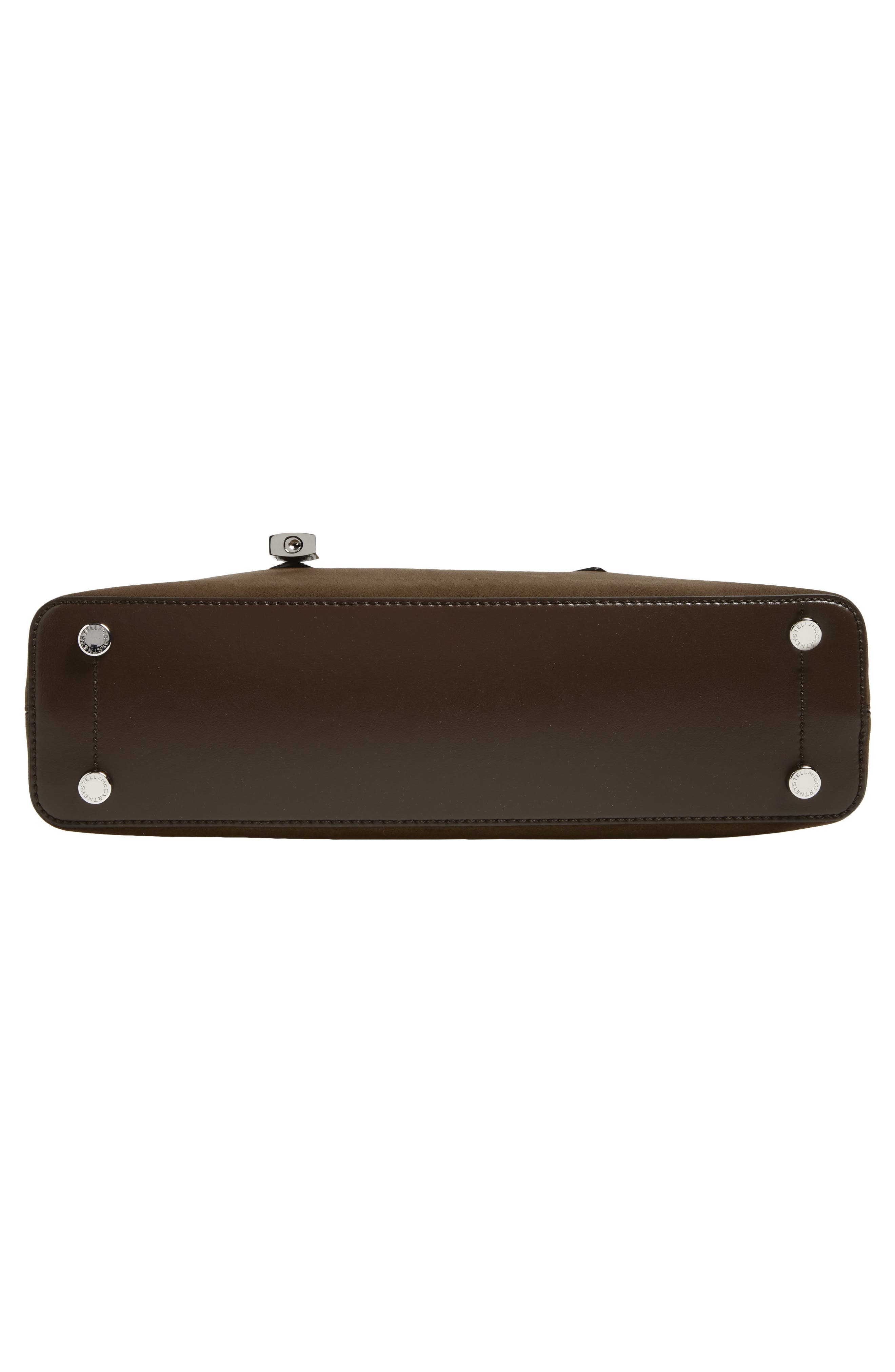 Stella McCartney Ryder Faux Suede Crossbody Bag, Alternate, color, Moka