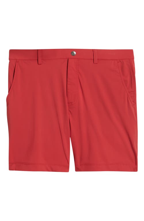 Swannies Bunker Flat Front Stretch Golf Shorts In Red
