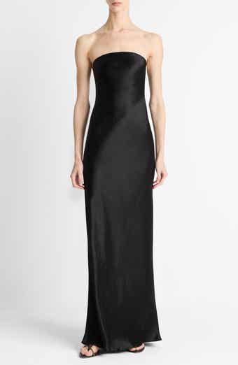 Vince Satin Strapless Gown