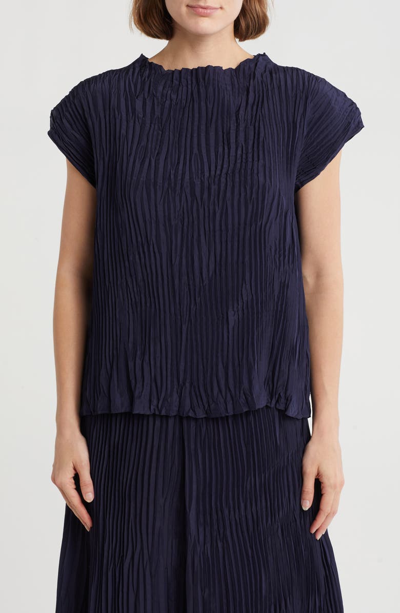 Eileen Fisher Funnel Neck Top, Main, color, 