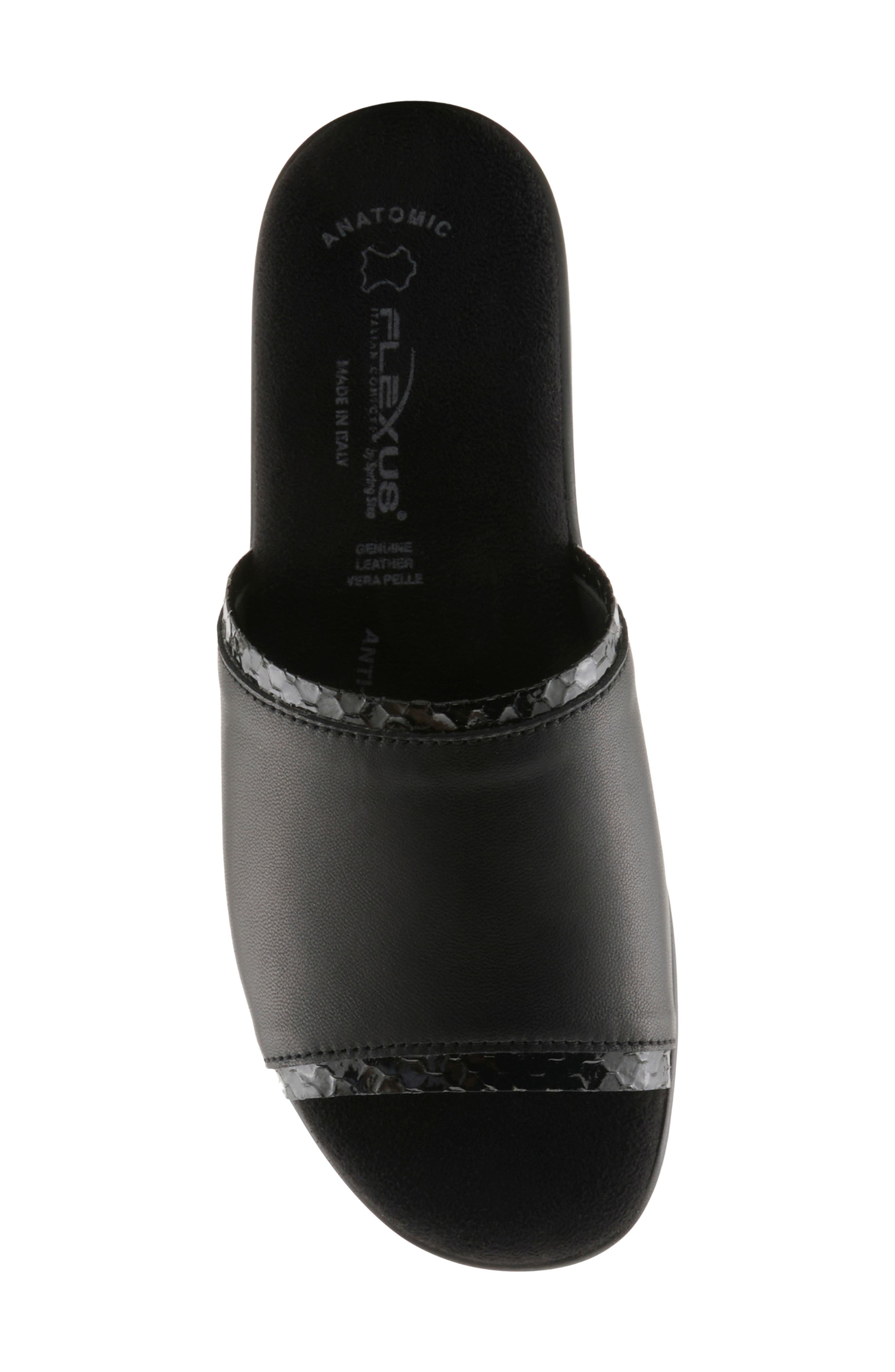 Cumbia Slide Sandal, Alternate, color, BLACK