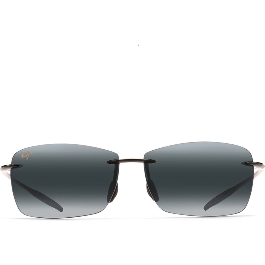 Maui Jim Lighthouse 65mm Polarizedplus2® Oversize Rimless Sunglasses