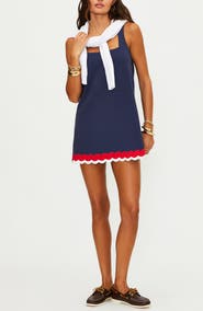 Beach Riot Mischa Colorblock Cover-Up Minidress