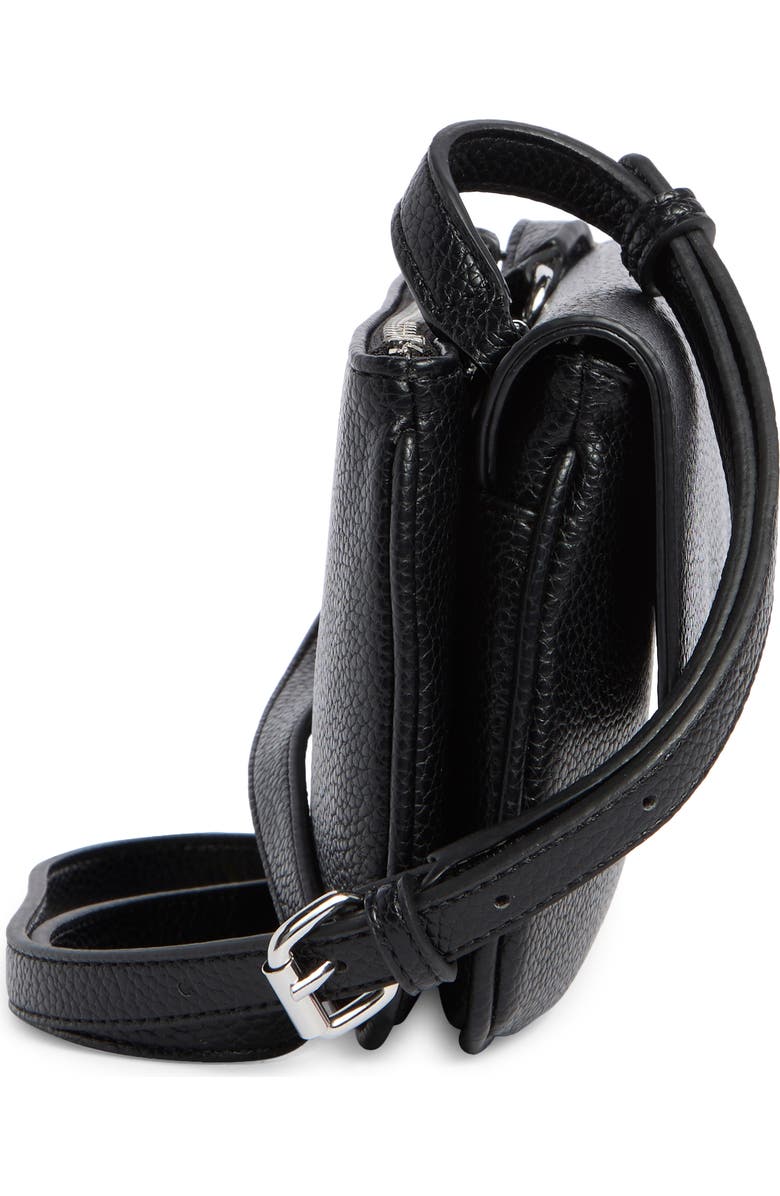 Calvin Klein Arya Crossbody Bag, Alternate, color, Black/ Silver
