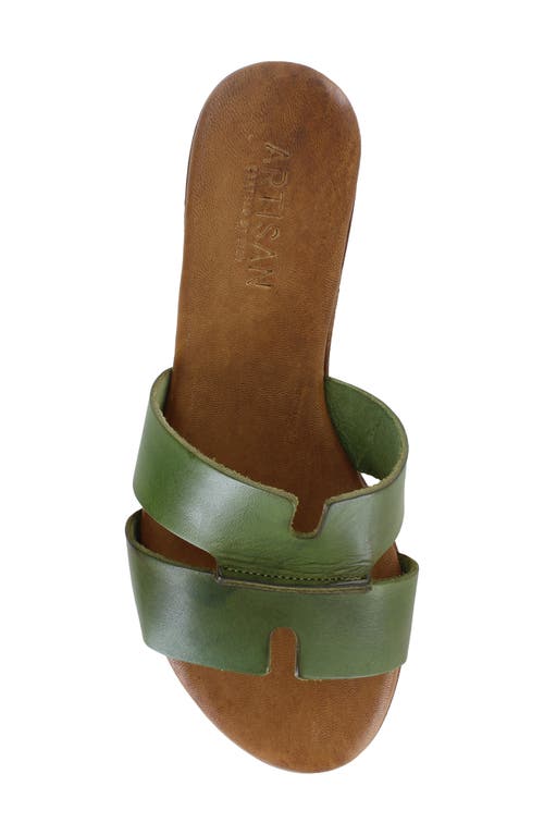 Artisan Crafted By Zigi Allony Leather Flat In Multi