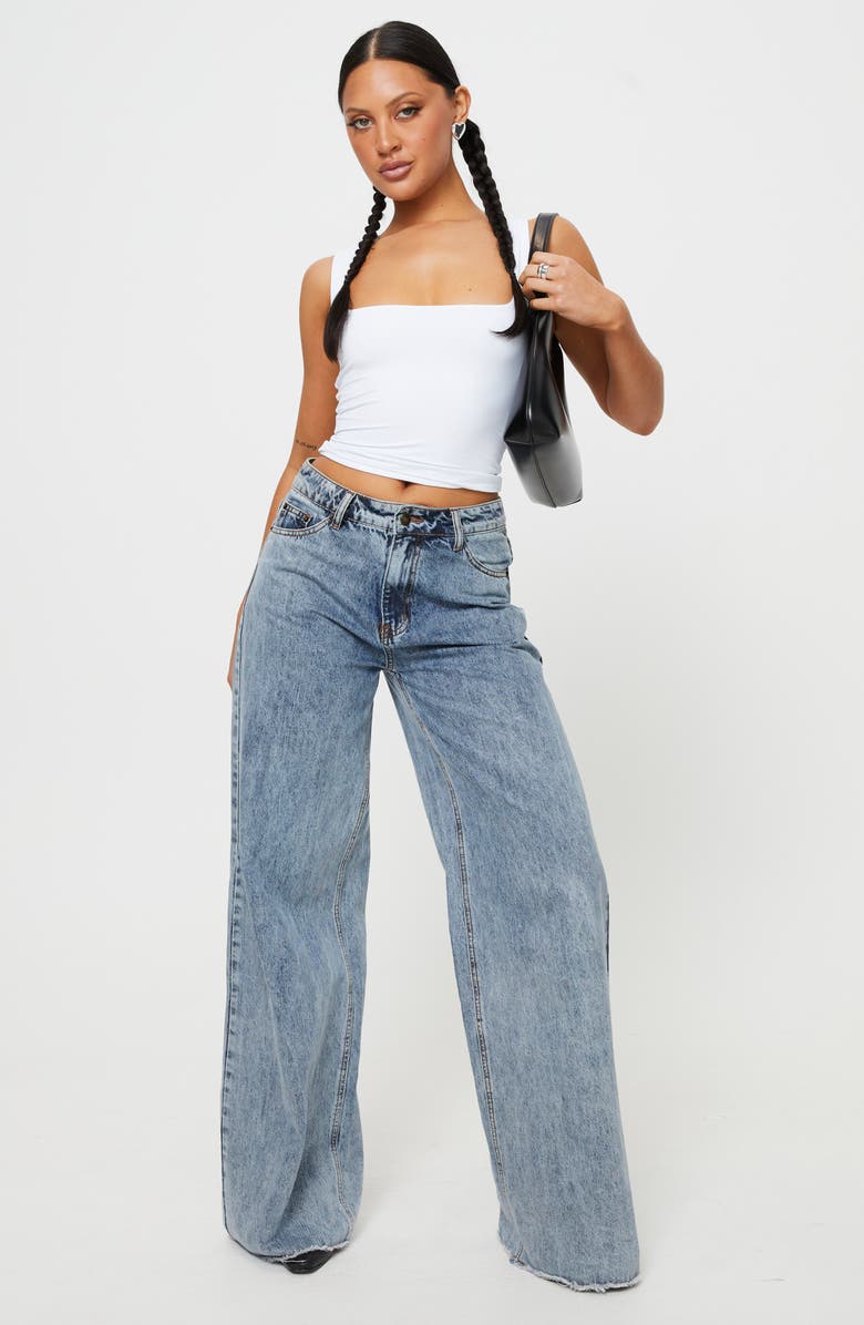 Princess Polly Back in Time Crop Top, Alternate, color, White