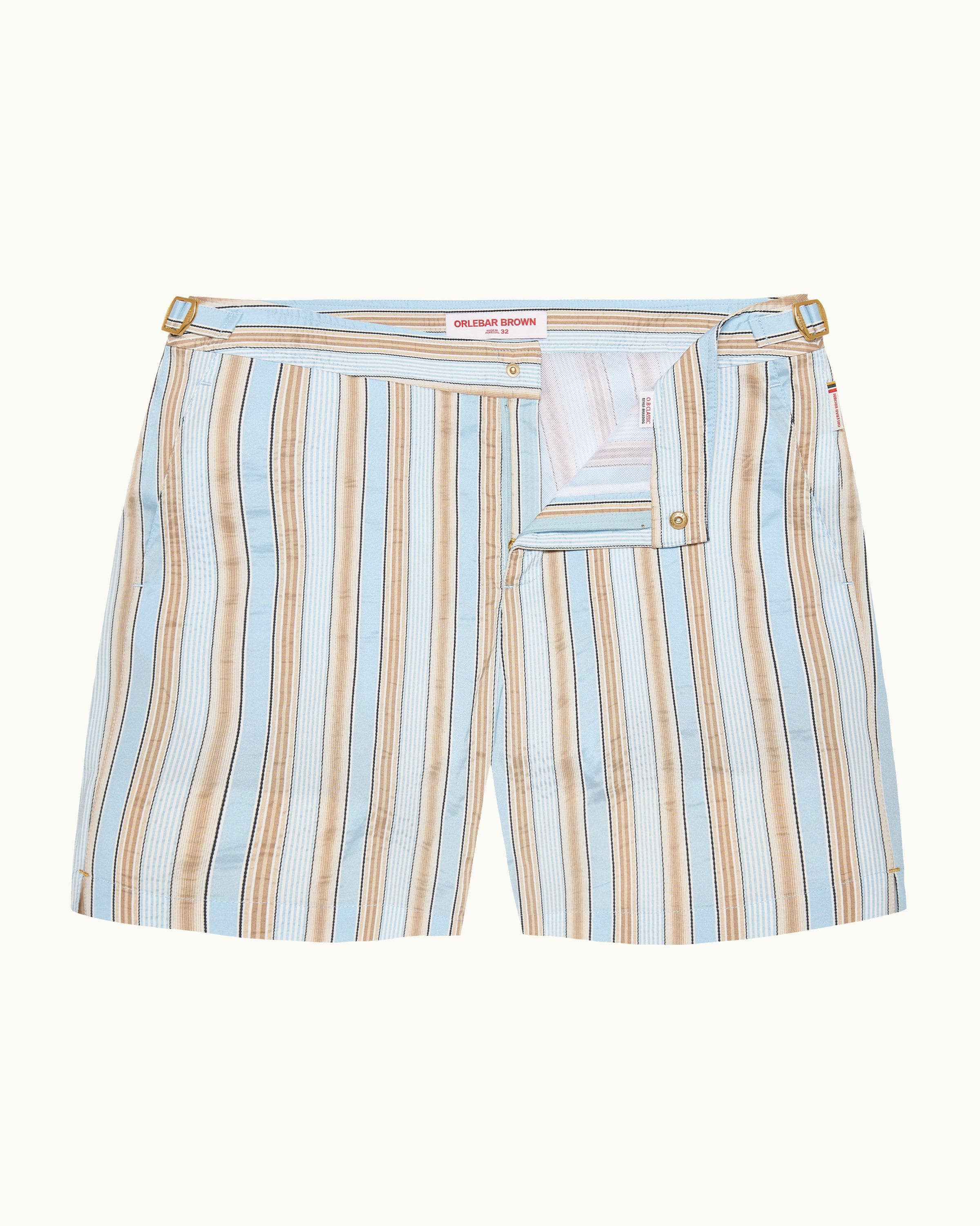 selected BLUE/BISCUIT STRIPE