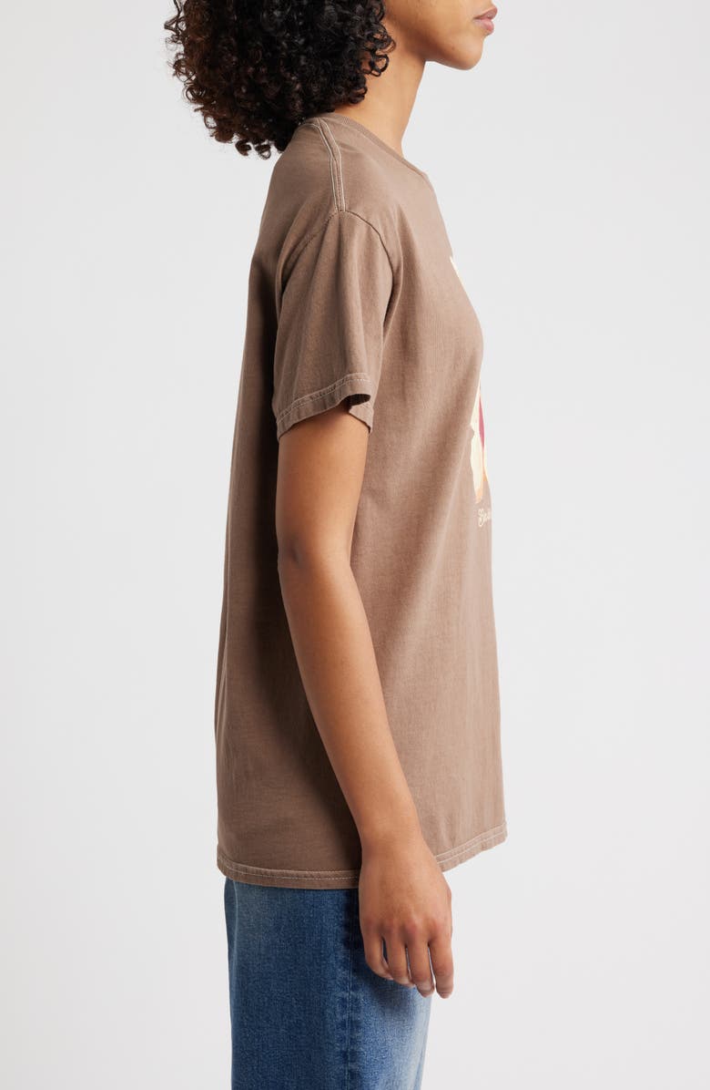 Vinyl Icons Bow Tie Bear Cotton Graphic T-Shirt, Alternate, color, Brown