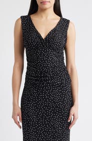 Loveappella Ruched Empire Waist Sleeveless Top
