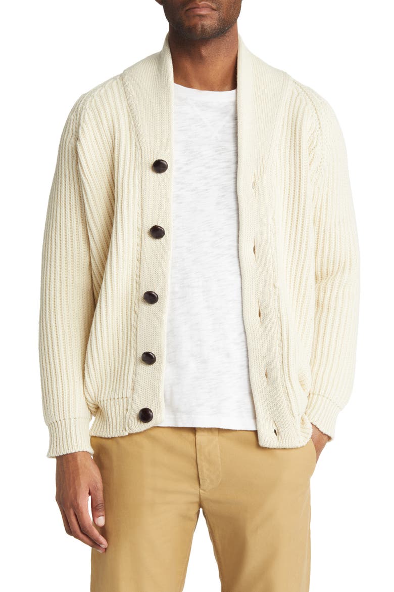 Wilkinson Shawl Collar Wool Cardigan, Main, color, CREAM
