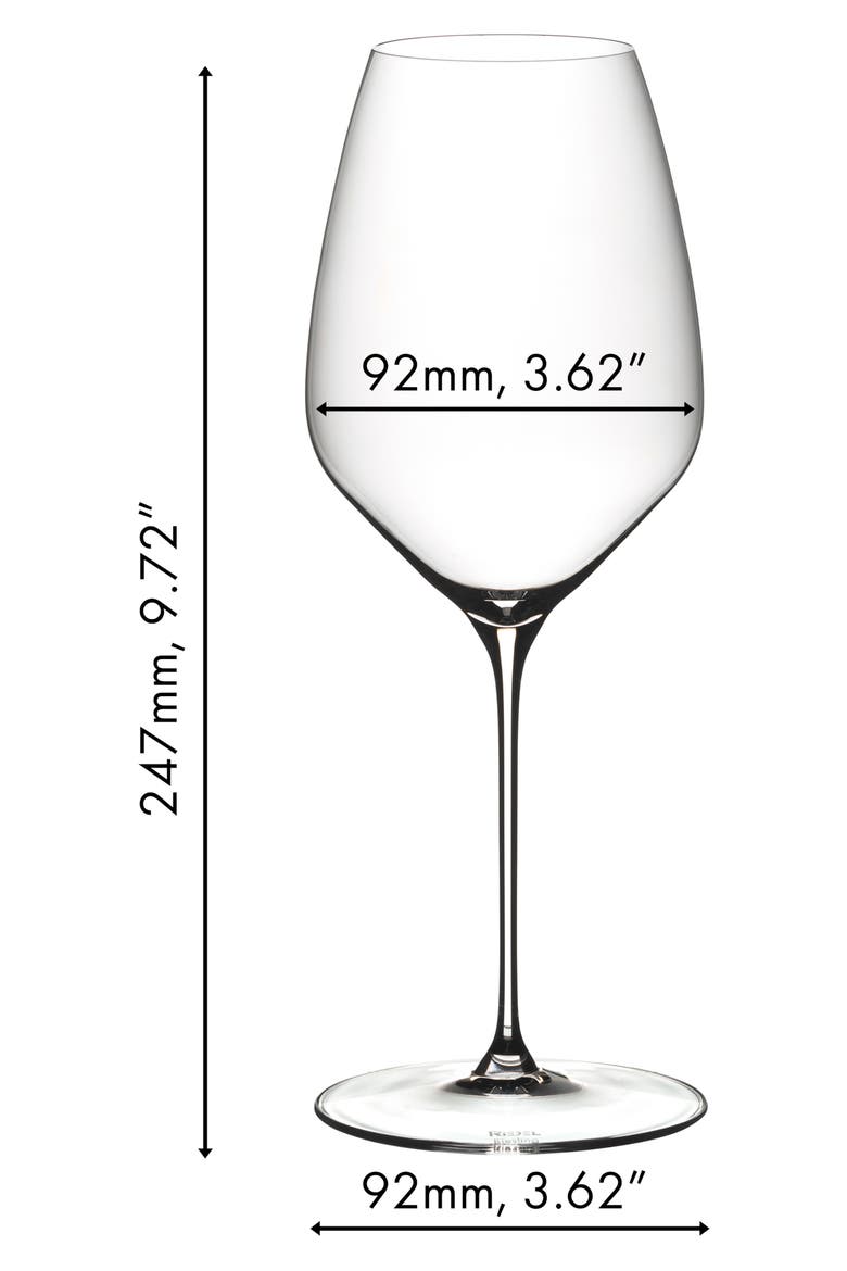Veloce Riesling Wine Glass, Set of 2, Alternate, color, CLEAR